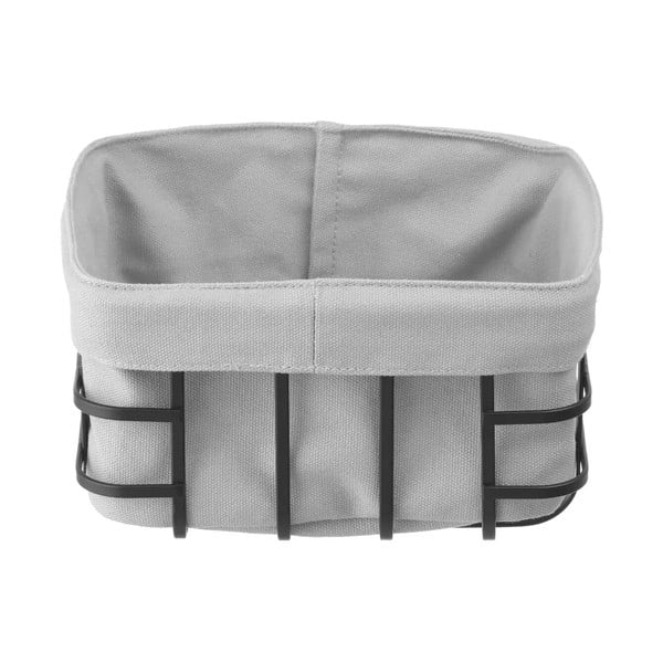 Черно-сива кошница за хляб с текстилна подплата , 19 x 19 cm - Hendi-image-1