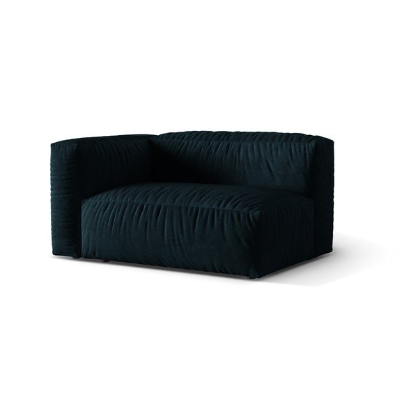 Тъмносин кадифен модул за диван (ляв ъгъл) Martina – Micadoni -image-1