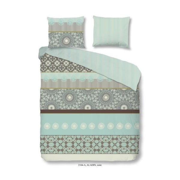 Зелено памучно спално бельо за двойно легло Aladin, 200 x 240 cm - Good Morning