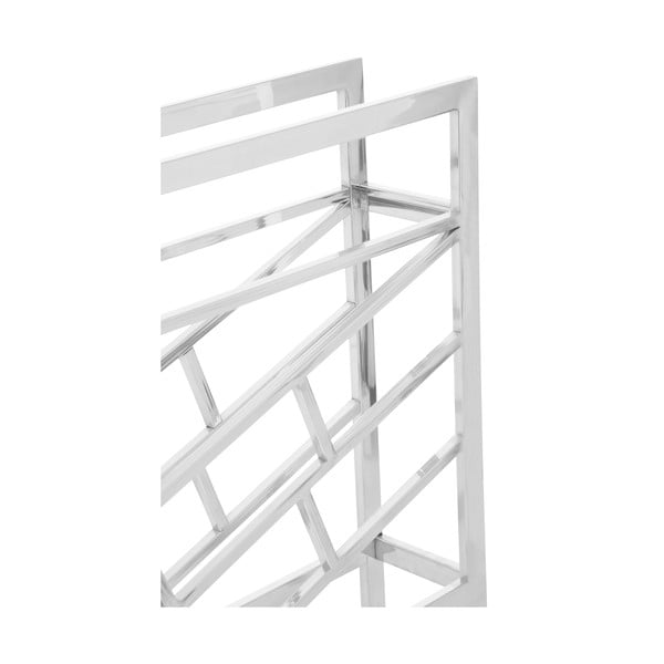 Метална стойка за вино в лъскаво сребро за 12 бутилки Barolo - Premier Housewares-image-4