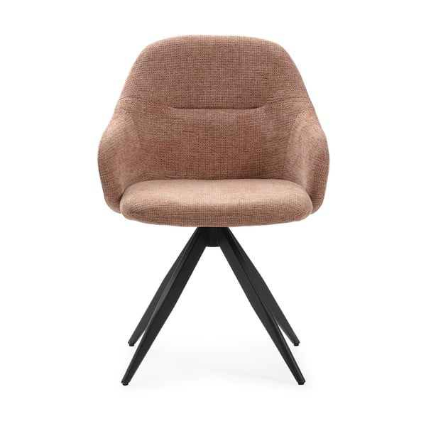 Светлокафяви тапицирани трапезни столове в комплект с подлакътници 2 бр. Tamara – Marckeric-image-2