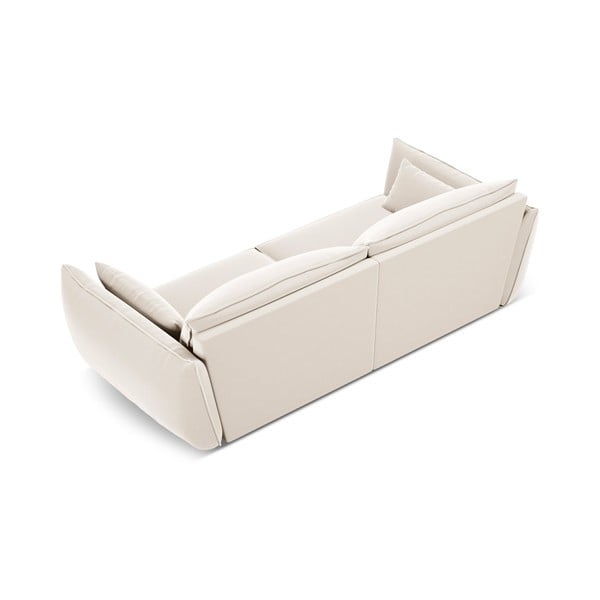 Бежов кадифен диван 208 cm Vanda – Mazzini Sofas-image-3