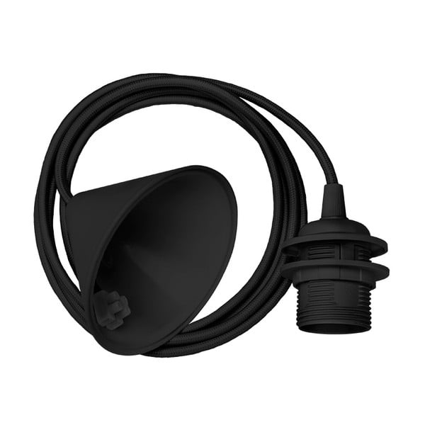 Черен кабел за окачване на осветителни тела Cord, дължина 210 cm - UMAGE