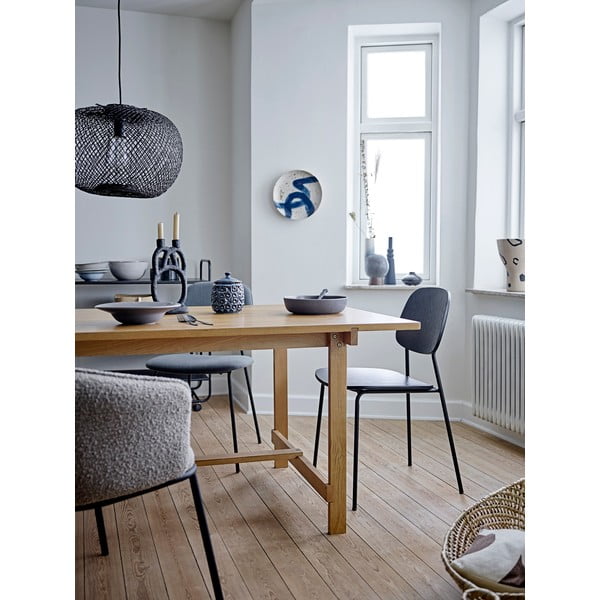 Черен трапезен стол Monza - Bloomingville-image-1