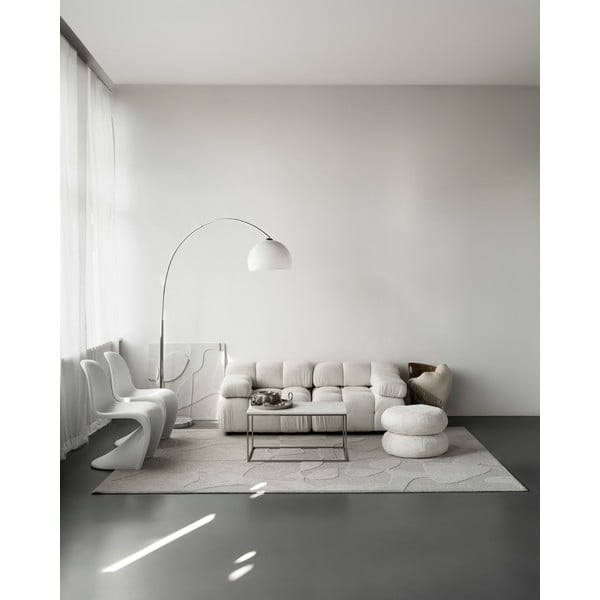 Светлосив вълнен килим 200x300 cm Morphic Botanica – Agnella-image-2