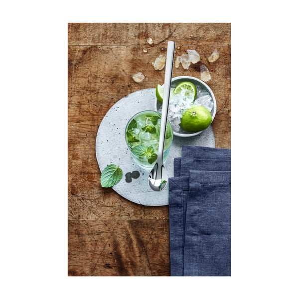 Сиви дълги лъжици в комплект 6 бр. от неръждаема стомана Nuova – WMF-image-2