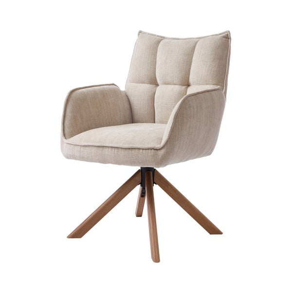 Кремави тапицирани трапезни столове в комплект 2 бр. Marilla – Unique Furniture