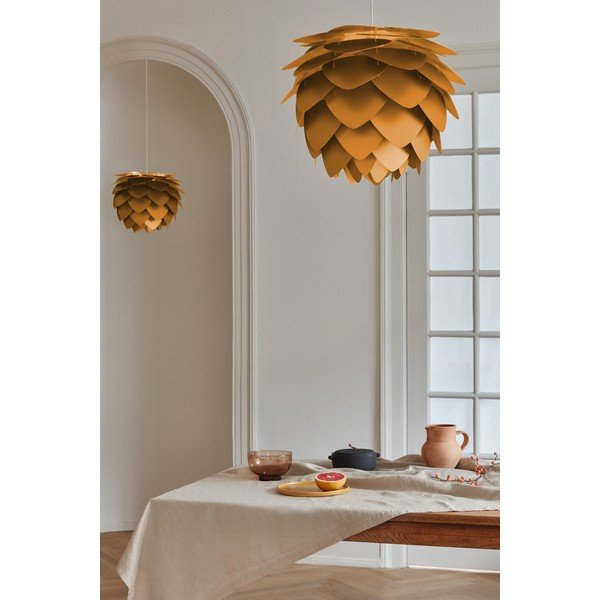 Абажур в цвят жълта охра ø 40 cm Aluvia Mini – UMAGE-image-1