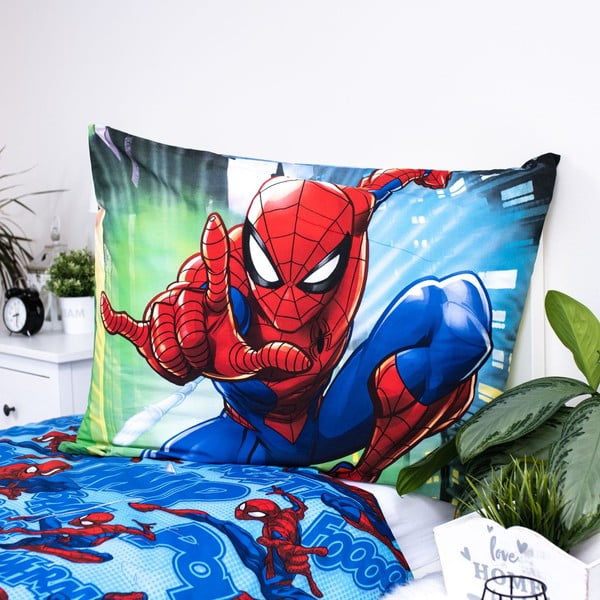 Единично  детско памучно спално бельо 140x200 cm Spider-man – Jerry Fabrics-image-1