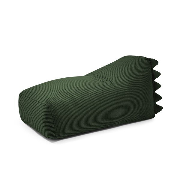 Зелен детски пуф от рипсено кадифе Snug 130 Dragon – SLOWDOWN