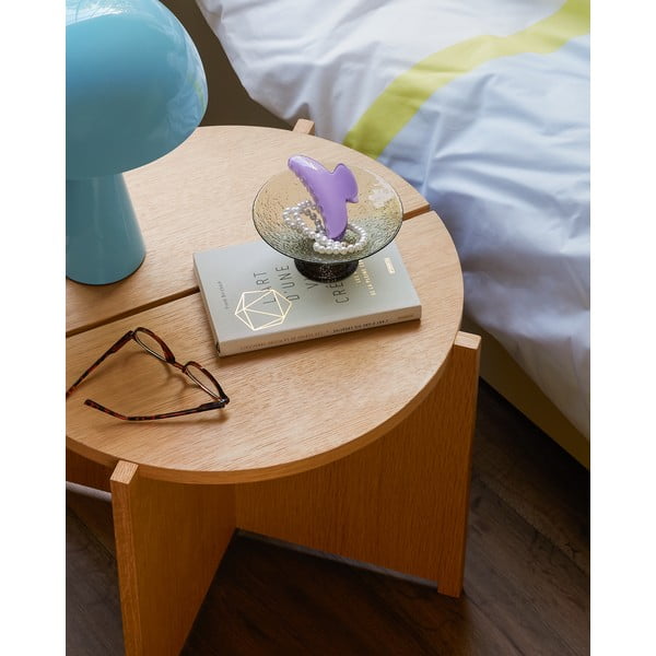 Кръгла странична масичка от декор от дъб  ø 55 cm Dash – Hübsch-image-2