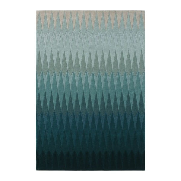 Vlněný koberec Acacia Petrol, 170x240 cm