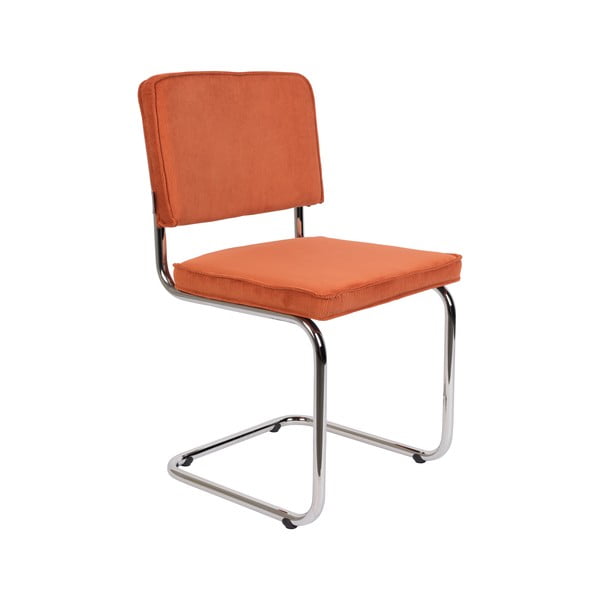 Оранжеви трапезни столове в комплект от 2 броя Ridge Rib - Zuiver