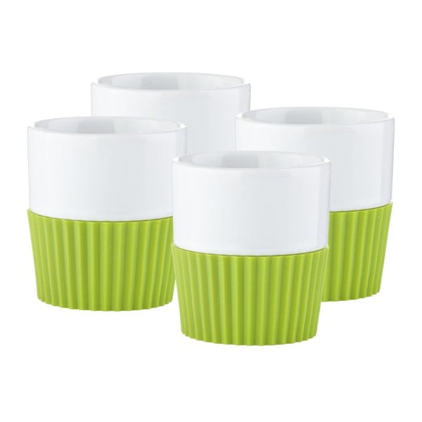 Комплект от 4 чаши за еспресо Confetti Lime - Zone
