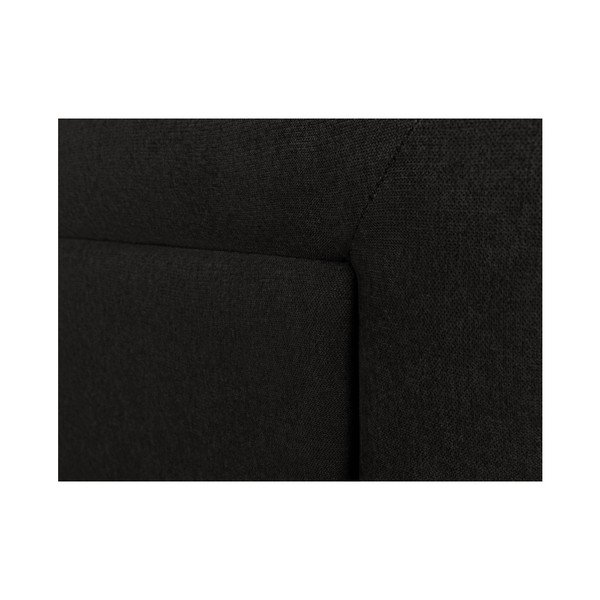 Černé čelo postele Mazzini Sofas Ancona, 160 x 120 cm-image-2
