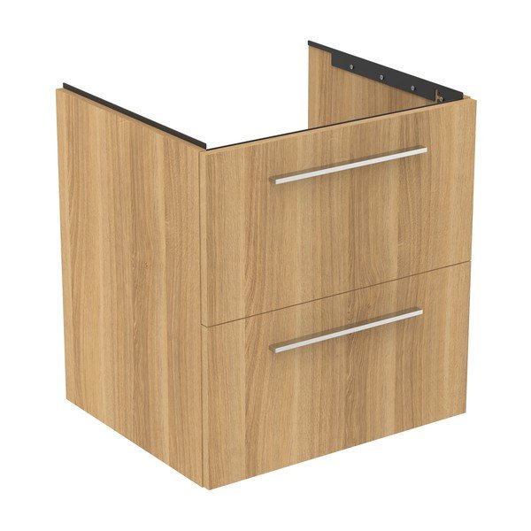 Стенен шкаф за мивка от декор от дъб в естествен цвят  60x63 cm i.Life B – Ideal Standard-image-3