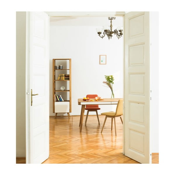 Работна маса от дъбова дървесина , 140 x 60 cm Ena - Gazzda-image-1