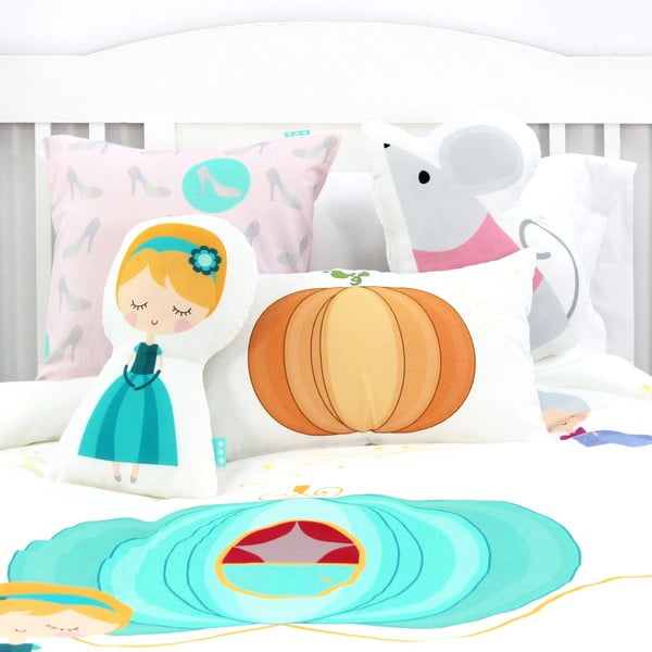 Детска памучна завивка и възглавница , 140 x 200 cm Pumpkin - Mr. Fox-image-4