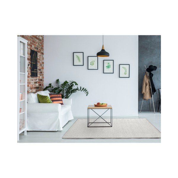 Бял килим Benin Liso White, 120 x 170 cm - Universal-image-1