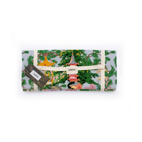 Одеяло за пикник Manta Picnic с китайски мотив, 140 x 170 cm - Surdic