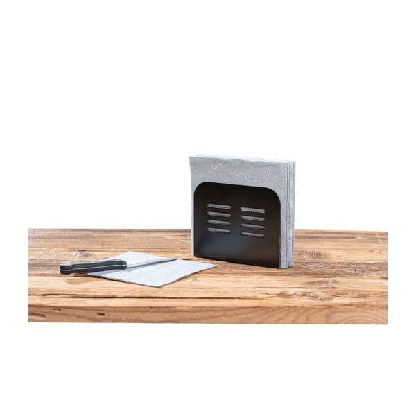 Черен държач за салфетки Black Outdoor Kitchen Baco - Wenko-image-2