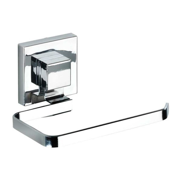 Самозалепващ пластмасов комплект аксесоари за баня в лъскаво сребристо Quadro – Wenko-image-4