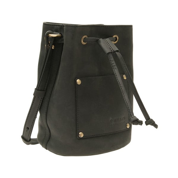 Кожена раница Раница, черна - O My Bag-image-1