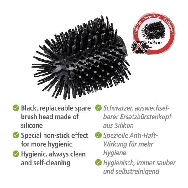 Сменяема силиконова четка за тоалетна, ø 7,5 cm - Wenko-image-2