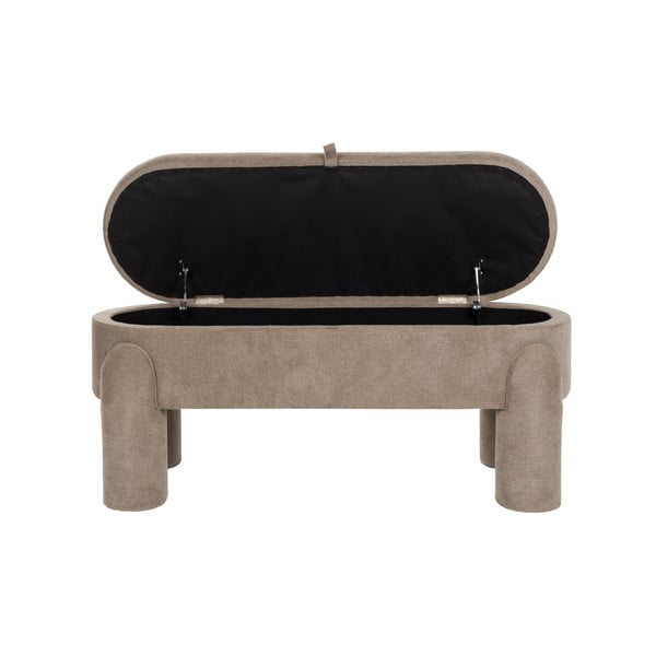 Светлокафява пейка Orly – White Label-image-2