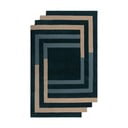 Тъмнозелен ръчно изработен вълнен килим 120x180 cm Labyrinth Shaped – Flair Rugs