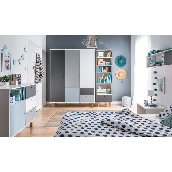 Бели и сиви скринове със сини детайли Concept - Vox-image-1