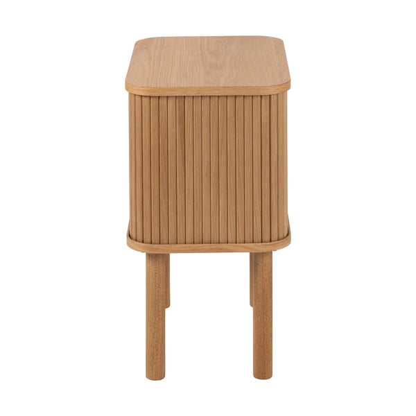 Нощно шкафче от дъб  в естествен цвят Langley – Actona-image-4