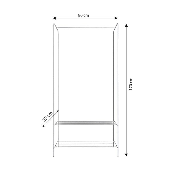 Метална стойка за дрехи златна Frankenthal – Kalune Design-image-4