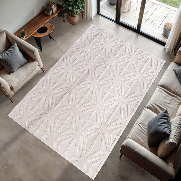 Кремав килим за открито и закрито 160x230 cm Doha 1655 Cream – Ayyildiz Carpets-image-1