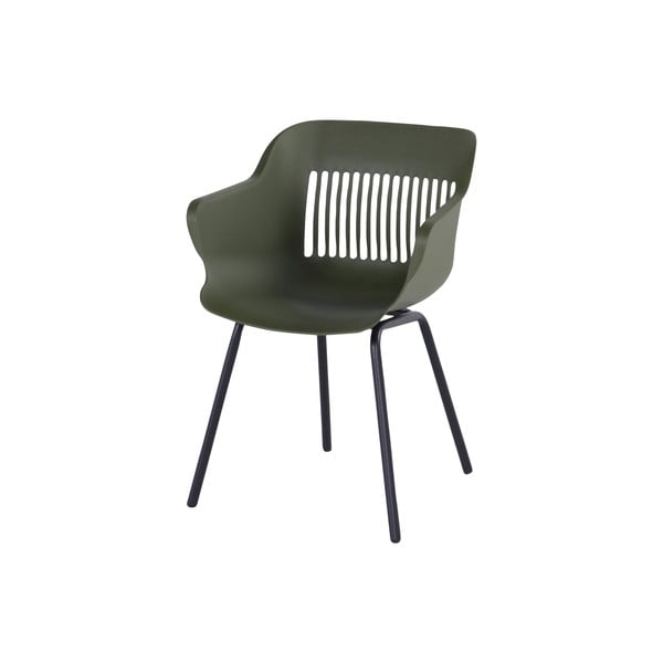 Тъмнозелени пластмасови градински столове в комплект от 2 броя Jill Rondo - Hartman