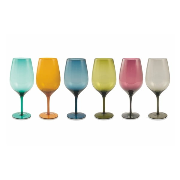 Комплект от 6 цветни чаши Happy Hour, 420 ml - Villa d'Este