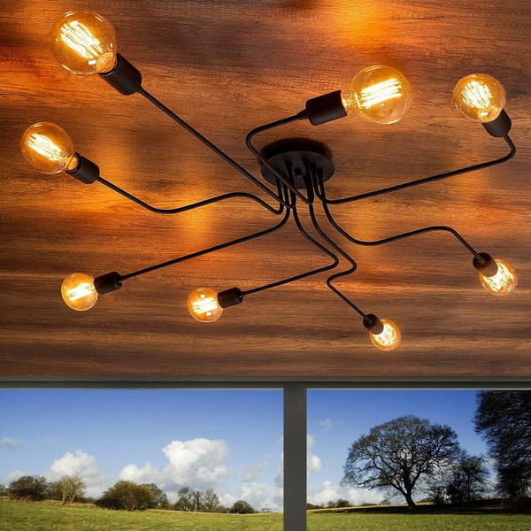 Черна стенна лампа Truva – Opviq lights-image-3