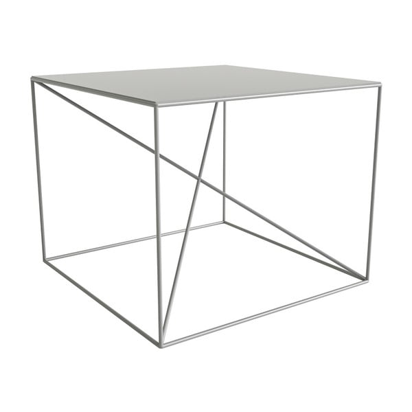 Bílý konferenční stolek take me HOME Malbork, 55 x 55 cm