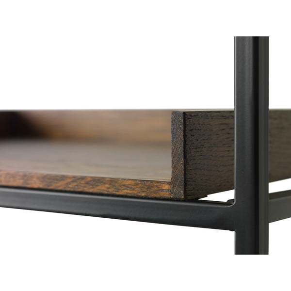 Черна етажерка в дъб 90x180 cm Rivoli - Unique Furniture-image-3