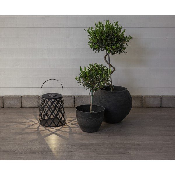 Черен LED фенер, височина 28 cm Calabria - Star Trading-image-1