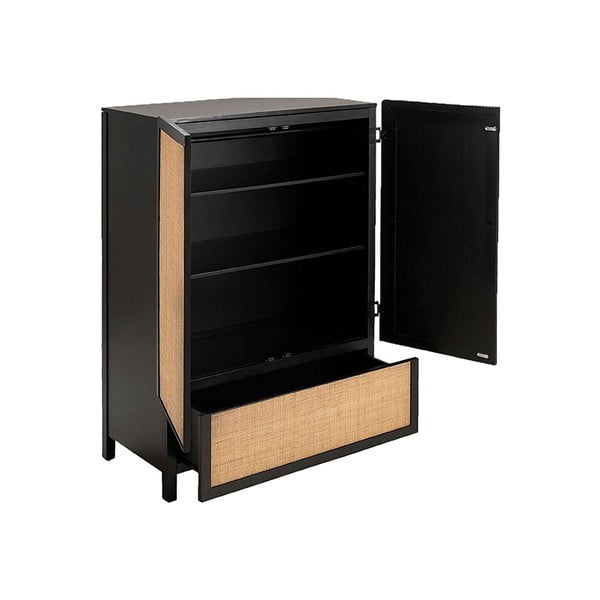 Черен/кафяв гардероб 100x140 cm Galant - Leitmotiv-image-2