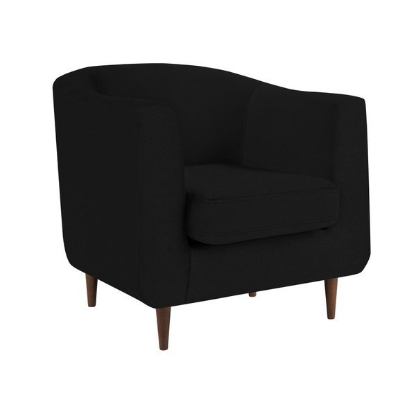 Černé sametové křeslo Kooko Home Glam-image-2