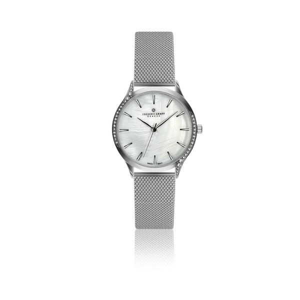 Дамски часовник с каишка от неръждаема стомана в сребристо Esmeralda - Frederic Graff