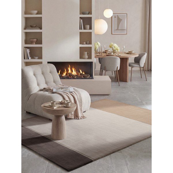 Кафяв/кремав вълнен килим 120x170 cm Quentin – Villeroy&Boch-image-2