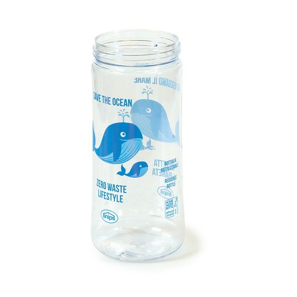 Бутилка за синя вода Whale, 500 ml Save the Ocean - Snips-image-2