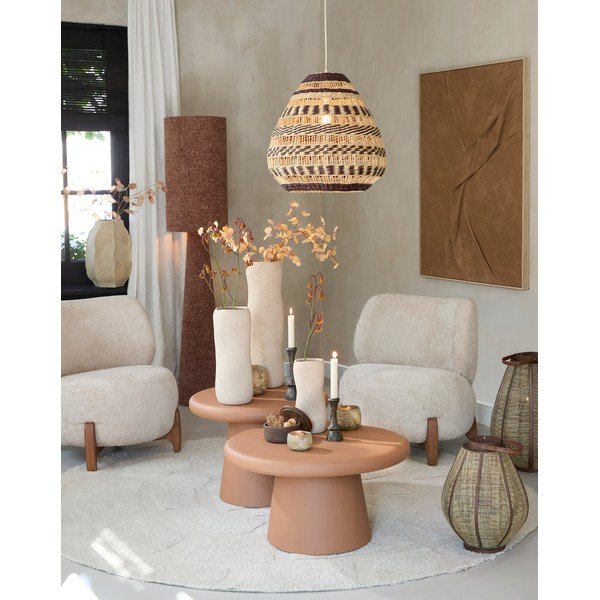 Теракотена кръгла масичка за кафе ø 60 cm Kulona – Light & Living-image-1