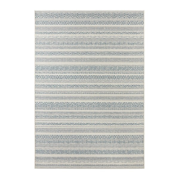 Светлокремав и син килим на открито Bloom Torcy, 80 x 150 cm - Elle Decoration