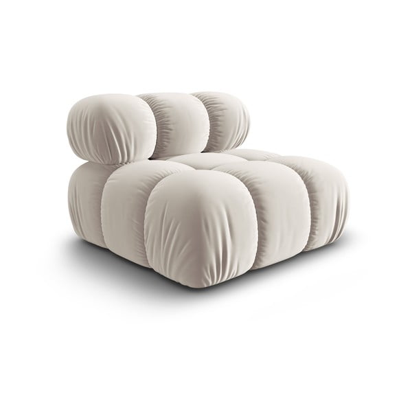 Бежов кадифен модул за диван (среден модул) Bellis – Micadoni -image-3