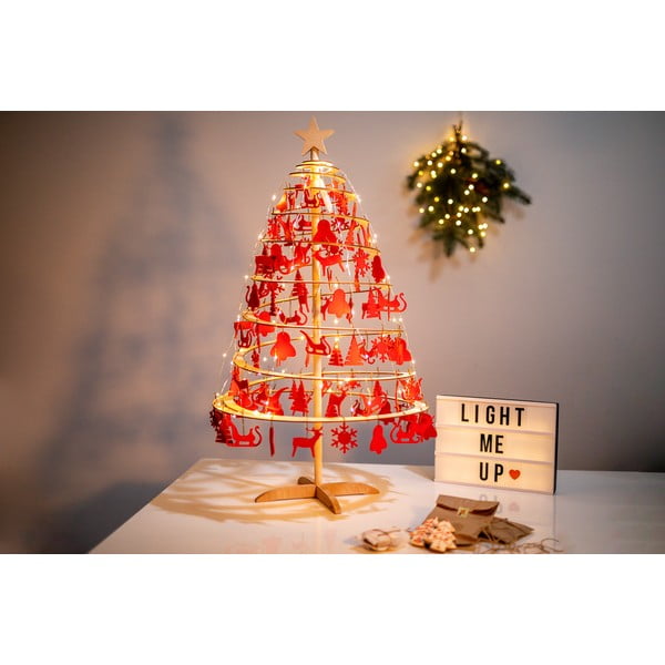 Дървена декоративна коледна елха Малка, височина 85 см - Spira-image-3