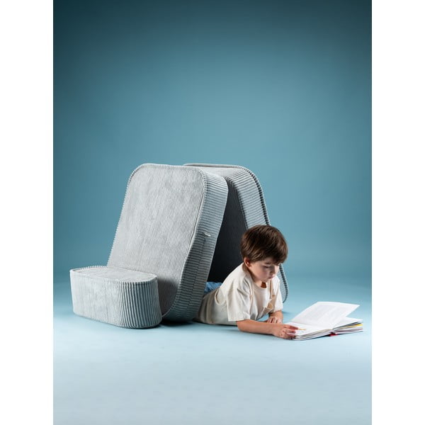 Детски стол от рипсено кадифе в цвят мента Flip – Wigiwama-image-1